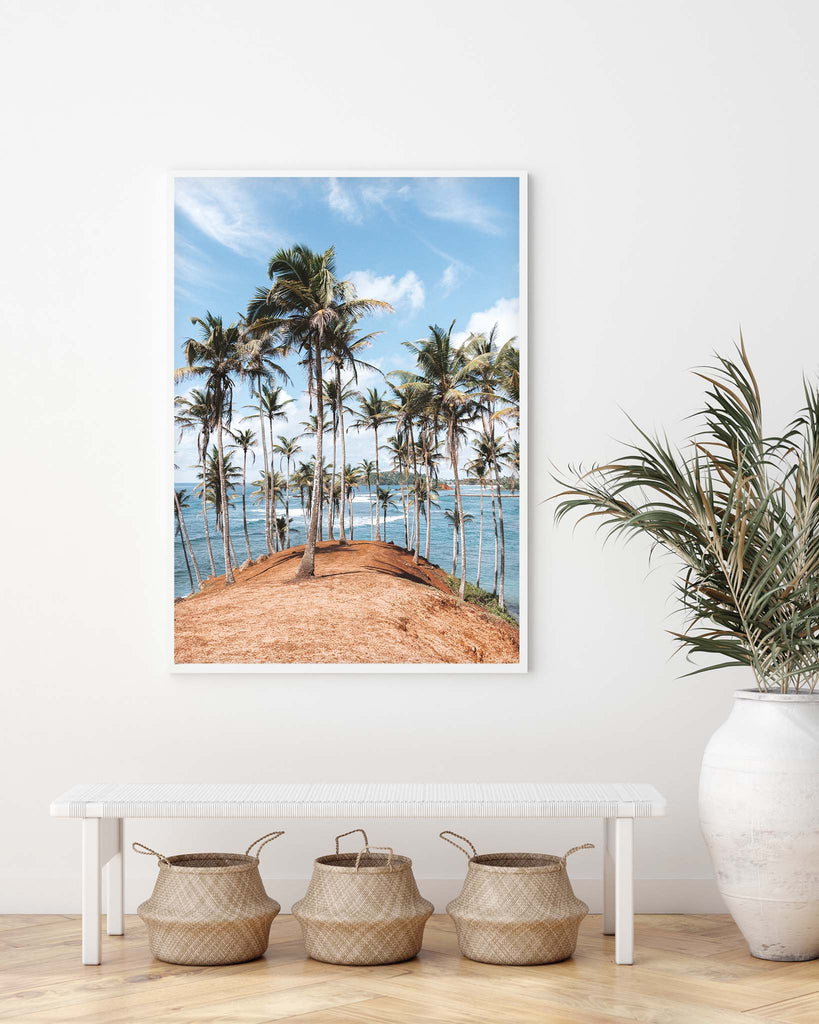 tropical palm tree wall art prints