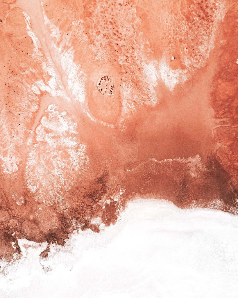 pink salt lake wall art - photography prints australia - lola hubner