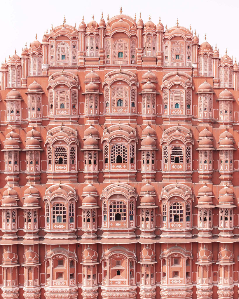 pink wall art - pink palace india - lola hubner