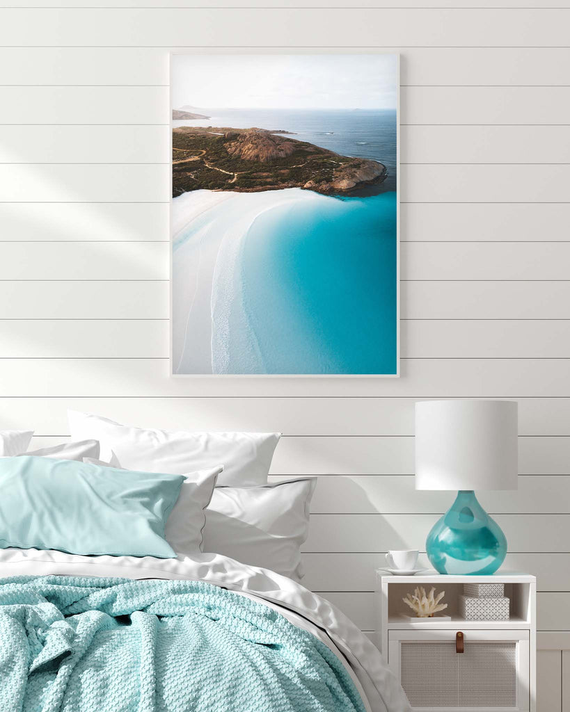 blue beach wall art prints - esperance - photography prints australia - lola hubner